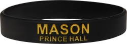 View Buying Options For The Prince Hall Mason Solid Silicone Wristband [Pre-Pack]