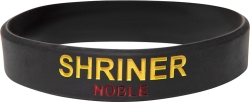 View Buying Options For The Shriner Noble Solid Silicone Wristband [Pre-Pack]