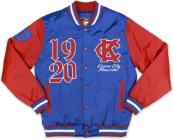 View Buying Options For The Big Boy Kansas City Monarchs S1 Satin Mens Baseball Jacket