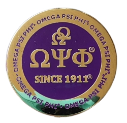 View Buying Options For The Omega Psi Phi Double Hooks Round Pin