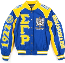 View Buying Options For The Big Boy Sigma Gamma Rho Divine 9 S12 Racing Twill Jacket