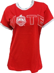 View Buying Options For The Buffalo Dallas Delta Sigma Theta Vote Ringer T-Shirt