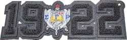 View Buying Options For The Sigma Gamma Rho Crest Year 1922 Black Series Chenille Iron-On Patch