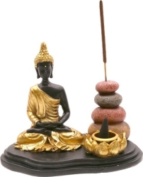 View Buying Options For The Buddha With Standing Stones Incense Burner