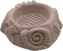 View Buying Options For The Cement Round Fossil Incense Burner