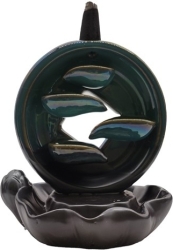 View Buying Options For The Round Ceramic Backflow Incense Cone Burner