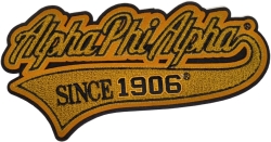 View Buying Options For The Alpha Phi Alpha Vintage Tail Design Chenille Iron-On Patch