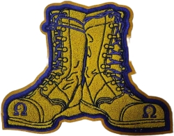 View Buying Options For The Omega Psi Phi Boots Chenille Iron-On Patch