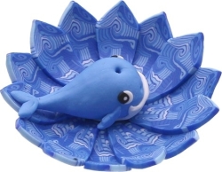 View Buying Options For The Fimo Round Blue Whale Dish Incense Burner