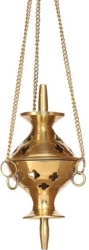 View Buying Options For The Small Hanging Brass Bowl Incense Cone Burner