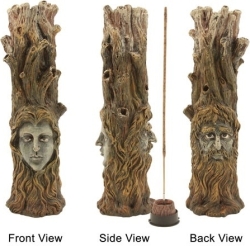 View Buying Options For The Tree Smoker With Two Faces Incense Burner