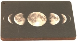 View Buying Options For The Wooden Square Moon Phases Incense Burner