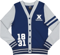 View Buying Options For The Big Boy Xavier Musketeers S11 Womens Lightweight Cardigan