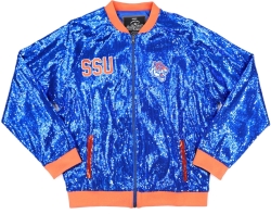 View Buying Options For The Big Boy Savannah State Tigers S5 Womens Sequins Jacket