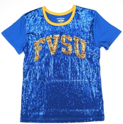 View Buying Options For The Big Boy Fort Valley State Wildcats S7 Womens Sequins Tee