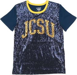 View Buying Options For The Big Boy Johnson C. Smith Golden Bulls S7 Womens Sequins Tee