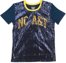 View Buying Options For The Big Boy North Carolina A&T Aggies S7 Womens Sequins Tee