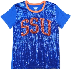 View Buying Options For The Big Boy Savannah State Tigers S7 Womens Sequins Tee