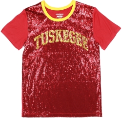 View Buying Options For The Big Boy Tuskegee Golden Tigers S7 Womens Sequins Tee