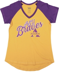 View Buying Options For The Big Boy Alcorn State Braves S4 Womens V-Neck Tee