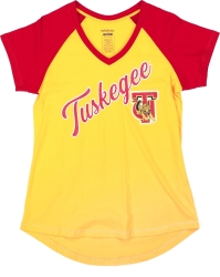 View Buying Options For The Big Boy Tuskegee Golden Tigers S4 Womens V-Neck Tee