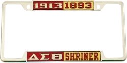 View Buying Options For The Delta Sigma Theta + Shriner 1893 Split License Plate Frame