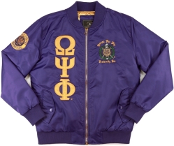 View Buying Options For The Big Boy Omega Psi Phi Divine 9 S4 Bomber Jacket