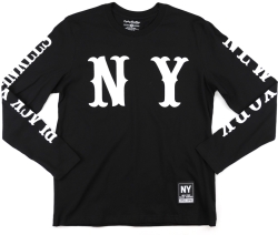 View Buying Options For The Big Boy New York Black Yankees S1 Mens Long Sleeve Tee