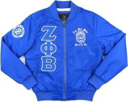 View Buying Options For The Big Boy Zeta Phi Beta Divine 9 S1 Bomber Jacket