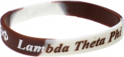 View Buying Options For The Lambda Theta Phi Color Swirl Silicone Bracelet [Pre-Pack]