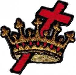 View Buying Options For The Order Of Cyrenes Cross & Crown Emblem Cut-Out Iron-On Patch