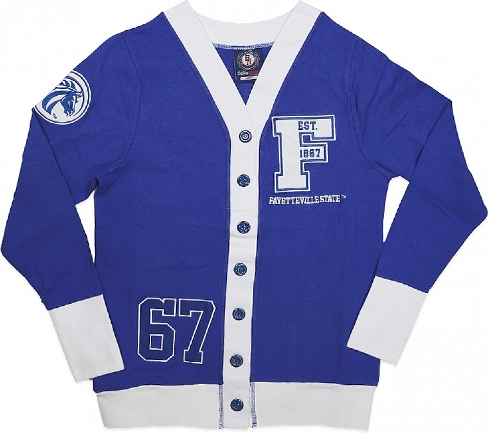 Big Boy Fayetteville State Broncos S10 Mens Football Jersey [Royal Blue - XL]